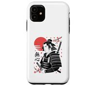 Guerrero Zen Mushin con Katana Cherry Blossom Sun Carcasa para iPhone 11