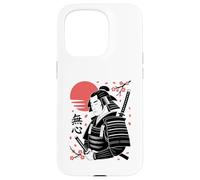 Guerrero Zen Mushin con Katana Cherry Blossom Sun Carcasa para iPhone 15 Pro