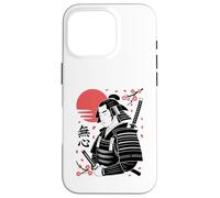 Guerrero Zen Mushin con Katana Cherry Blossom Sun Carcasa para iPhone 16 Pro