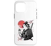 Guerrero Zen Mushin con Katana Cherry Blossom Sun Carcasa para iPhone 16 Pro MAX