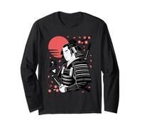 Guerrero Zen Mushin con Katana Cherry Blossom Sun Manga Larga