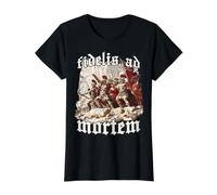 Guerreros Esparta T Leonidas Soldados De La Falange Griega Camiseta gráfica económica, Mujer, Negro, XL