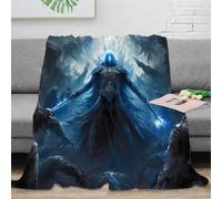 Guerreros fantasmas Manta Manta Impresa 3D Death Caballero Microfibra Cubierta De Cama Multiusos Mullida Suave Acogedora Y Cálida Para Niños Adultos，para Adultos Y Niños 70x80inch(180x200cm)