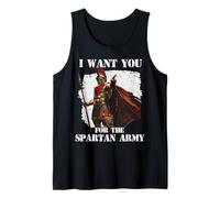 Guerreros legendarios de Esparta, el Rey Leónidas I de Camiseta sin Mangas