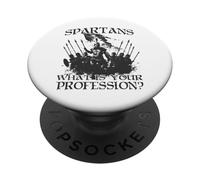 Guerreros legendarios del Rey Esparta Leonidas I Espartano PopSockets PopGrip Adhesivo