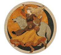Guerreros Vikingos Bailando con Lobos Rompecabezas para Adultos || De Diversión Familiar 1000pcs (67.5x67.5cm)
