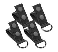 Gürtelschlaufe Halter - 4-Teiliges Set Aus Schlüsselhalter-Clip-Aufsätzen, Mit Metallring Und Gürtelzubehör Für Schwere Belastung Und Arbeitsgurte | Für Strafverfolgungsbehörden Feuerwehr Ausrüstung