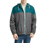 Gürtelschnallen Herren Herren Mode Lässig Lose Nähte Mit Kapuze Wasserdichte Atmungsaktive Fliegeranzug Jacke Dünne Mantel Top Bluse Herren Doppel (Green, M)