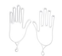 Guesos de Golf Guantes, 1 par de Golfs portátiles Guesos Soportador de Soporte Accesorios de Herramientas de secador (Blanca)