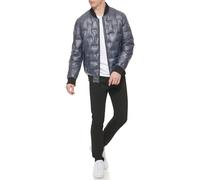 GUESS 111ap219 Chaqueta Bomber, Azul, L para Hombre