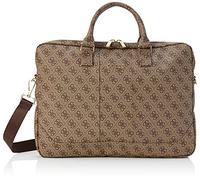 Guess 4G Uptown Computer Bag - Maletín para Ordenador portátil de 15", Color marrón