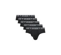 Guess 5 Pack Brief U4YG20K6YW1 Color Negro (IT, Texto, L, Regular, Regular, Black), Negro Intenso