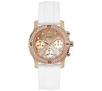 Guess 8431242939247 - Reloj Analógico para Mujer, Color Rosa Blanco
