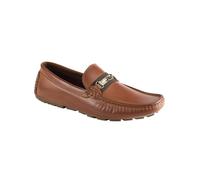 Guess Aarav, Mocasín Estilo de conducción Hombre, Cognac 210, 44 EU