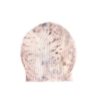 GUESS Abir Printed Beanie Snow Lynx Talla: OS | Sombreros Outlet | Mujer | Blanco