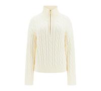 GUESS Adara Half Zipper Ca Macadamia Talla: S | Sudaderas con Capucha Outlet | Mujer