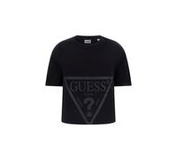 GUESS Adele Crop T-Shirt Camiseta, Negro, L para Mujer
