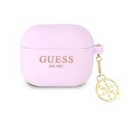 Guess AirPods 3 Estuche 4G Charms Silicona Morado
