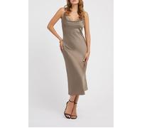 GUESS Akilina Dress Walnut Shell Talla: XL | Vestidos Midi Outlet | Mujer | Marrón