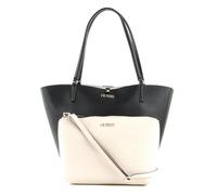 Guess Alby Toggle Tote, Bolsos Satchel para Mujer, Black/Stone, Talla única