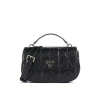Guess Aldina G-Shine Bolso de mano negro, imitación de cuero, mujer