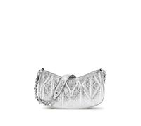 GUESS Aldina Top Zip Shoulder Bag Silver