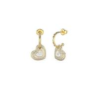 GUESS AMAMI Jube04019JWYGWHT/U Boucles d'oreilles en Acier inoxydable pour Femme Doré, Unitalla, Acier inoxydable, Pas de gemme