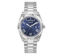 GUESS Reloj analógico 'Connoisseur' azul / plata, Talla One Size