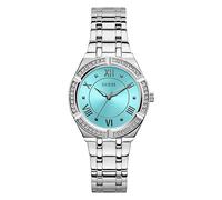 GUESS Reloj analógico 'COSMO' turquesa / plata, Talla One Size