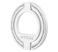 Guess Anillo de soporte 360° Strass, Plata
