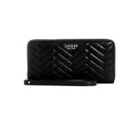 GUESS Anning - Cartera Grande con Cremallera Alrededor, Color Negro, Talla única
