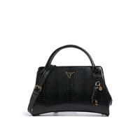 Guess Annita Python Bolso de mano negro, imitación de cuero, mujer