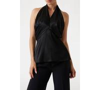 GUESS Aretha Halter Knot T Jet Black A996 Talla: 40 | Blusas Outlet | Mujer | Negro