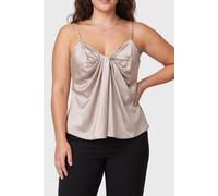 GUESS Aretha Sl Top Velvet Taupe Talla: 46 | Blusas Outlet | Mujer | Negro