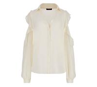 GUESS Aria Blouse Pale Pearl Talla: XS | Blusas Outlet | Mujer | Blanco