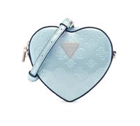 GUESS Arnela Mini Heart Bag, Bolso Cruzado para Mujer, Logotipo Azul Polvoriento, Talla única