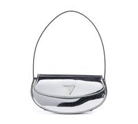 Guess Arnela Mirror Bolso de hombro plata, imitación de cuero, mujer