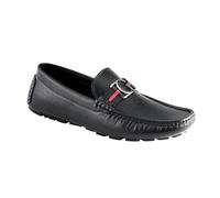 Guess Askers, Mocasín Estilo de conducción Hombre, Negro Saffiano 004, 41.5 EU