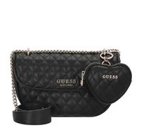 Guess Bolso de hombro Atabey 22 cm negro con solapa bandolera convertible Talla única
