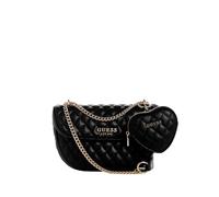 Guess Bolso de hombro Atabey 22 cm negro con solapa bandolera convertible Talla única