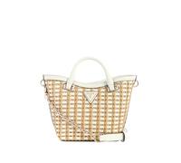 Guess ATALIA Mini Tote, NTW-Blanco Natural, Taglia Unica