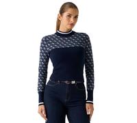 Guess - Aubrey Mock-neck Sweater - Knitwear - Mujer - Azul - L -
