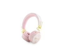 Guess Auriculares Bluetooth Compatible con Siri Certificado IPX4 Motivo 4G, Rosa