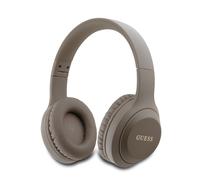 Guess Auriculares inalámbricos Bluetooth 5.3 Classic con logotipo, Marrón