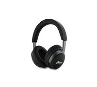 Guess - Auriculares inalámbricos con Sonido de Estudio, Piel sintética, Logotipo ANC/ENC (Negro)
