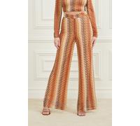 GUESS Autumn Fearne Pant Rust Brown Multi Talla: XL | Pantalones de campana Outlet | Mujer | Marrón