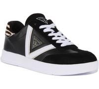 Guess Aviana Zapatilla Casual De Ante Para Mujer En Negro Y Blanco UK 3 - 8