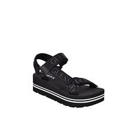 Guess Avin, Sandalias con cuña Mujer, Negro, 38.5 EU