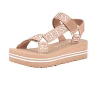 Guess Avin, Sandalias con cuña Mujer, Oro Rosa, 37.5 EU