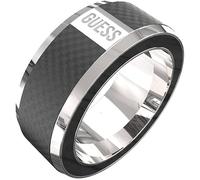 Guess Bague pour Homme de la Collection Racer Tag La Bague a Taille 22 Tendance cod. JUMR04048JWSTBK, Acier hypoallergénique